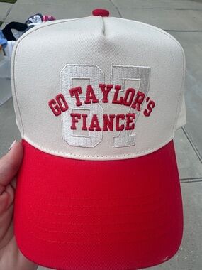 Go Taylor's Fiance Red & Cream Trucker Hat